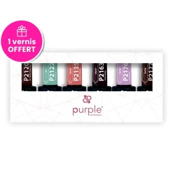 KIT N°5 : set de 6 vernis semi-permanents (1 offert) | Purple Professional Fashion