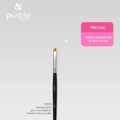 PINCEAU EN U en Nylon pour ONE STROKE et FRENCH N°6 | Purple Professional Hot