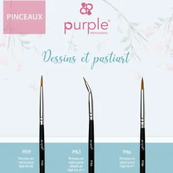PINCEAU NAIL ART DETAIL en Nylon N°11 | Purple Professional Hot
