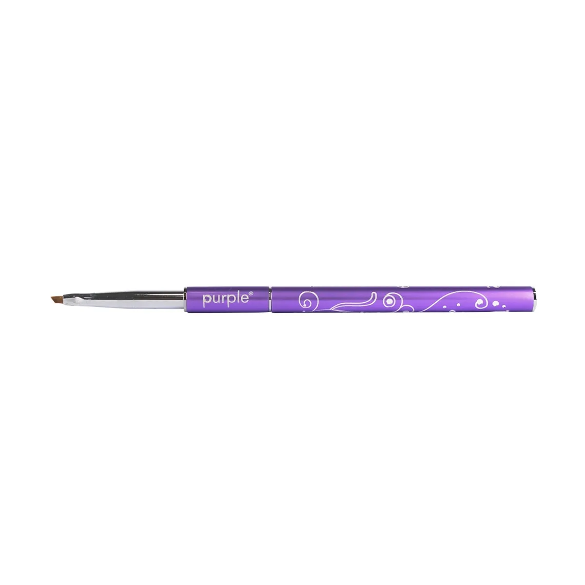 PINCEAU NAIL ART en Nylon ONE STROKE XS : 3 x 4mm - Manche Métallique | Purple Professional Online