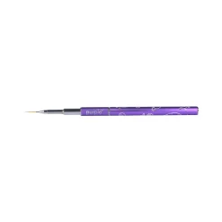 PINCEAU NAIL ART en Nylon Traits fins 12 mm - Manche métallique | Purple Professional New