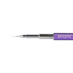 PINCEAU NAIL ART en Nylon Traits fins 7 mm - Manche métallique | Purple Professional Online
