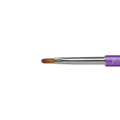 PINCEAU OVALE PLAT POUR APPLICATION DU GEL N°2 Manche métallique | Purple Professional Outlet