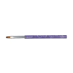 PINCEAU PLAT POUR APPLICATION DU GEL N°6 Manche métallique | Purple Professional New