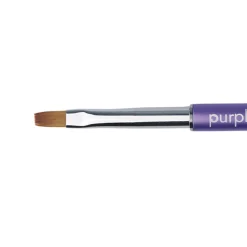 PINCEAU PLAT POUR APPLICATION DU GEL N°4 Manche métallique | Purple Professional Online