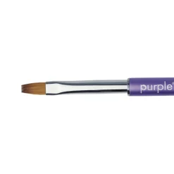 PINCEAU PLAT POUR APPLICATION DU GEL N°6 Manche métallique | Purple Professional New