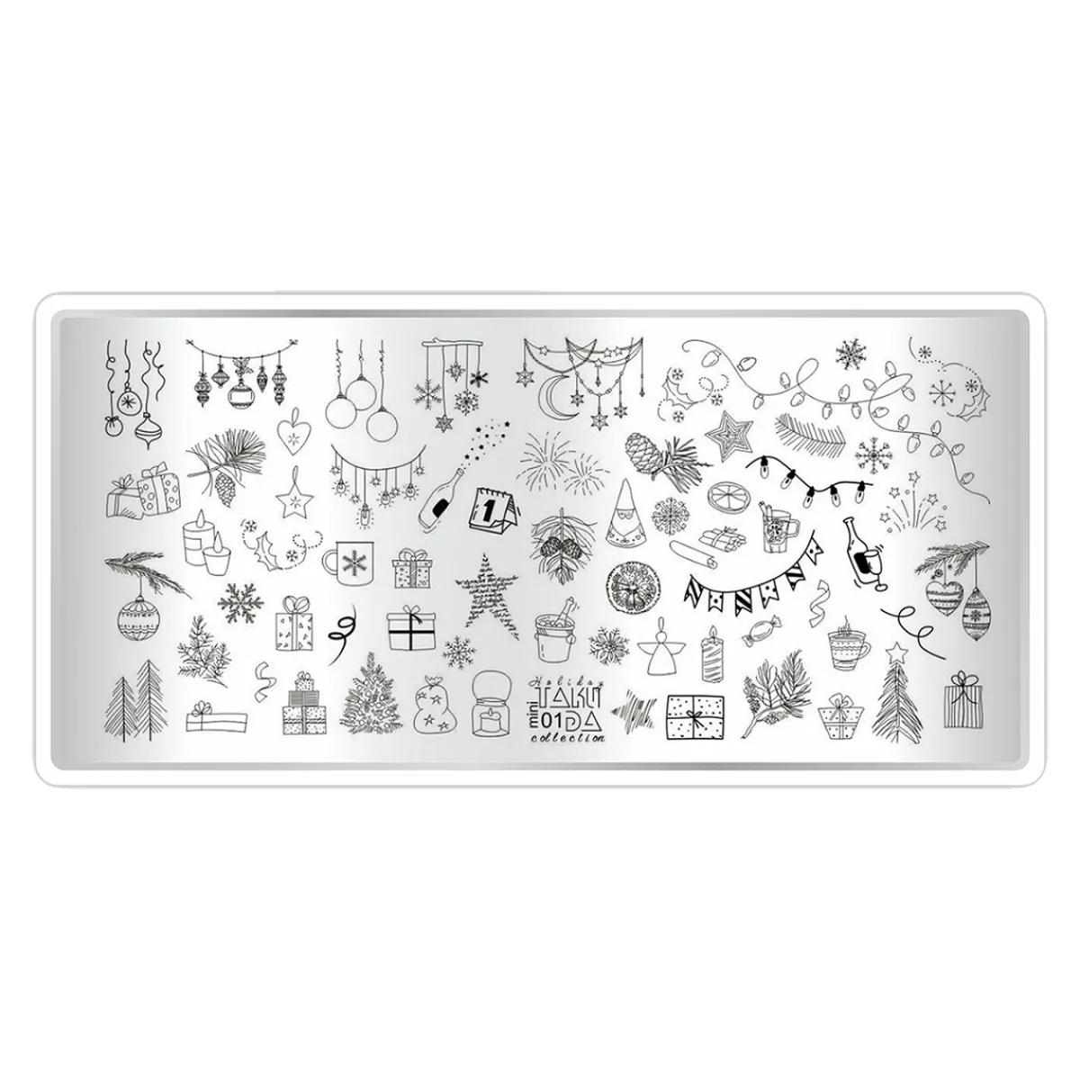 Plaque de STAMPING Mini - Holiday N°01 | Taki Da Clearance