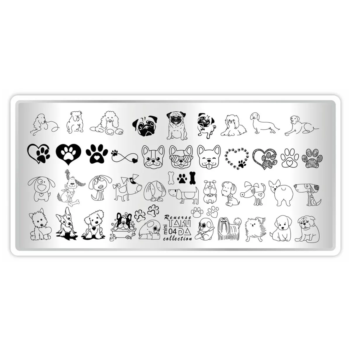 Plaque de STAMPING Mini - Reverse N°04 | Taki Da Sale