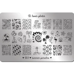 Plaque de STAMPING XL - Summer Paradise | B. Loves Plates Discount
