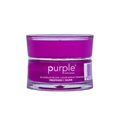 Poudre Acrylique de couleur - Argent - 3,5 gr | Purple Professional Sale