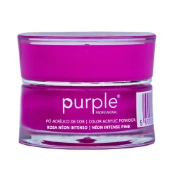 Poudre Acrylique de couleur - Rose néon intense - 3,5 gr | Purple Professional Hot