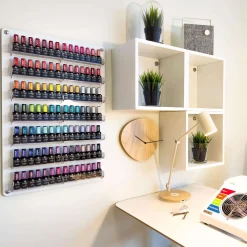 Présentoir mural pour vernis à ongles - Blanc | Emil Clearance