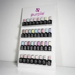 Présentoir mural pour vernis à ongles en acrylique - Purple | Purple Professional Clearance