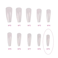 Recharges Capsules MAGIC TIPS BALLERINE / LONG N°9 - 50 pcs | Purple Professional Hot