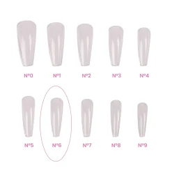 Recharges Capsules MAGIC TIPS BALLERINE / LONG N°6 - 50 pcs | Purple Professional Clearance