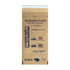 Sachets de stérilisation Bruns 75 x 150 cm - Dry & Steam (100 pcs) | ProSteril Discount