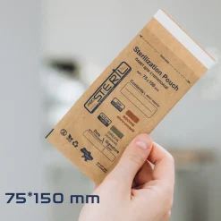 Sachets de stérilisation Bruns 75 x 150 cm - Dry & Steam (100 pcs) | ProSteril Discount