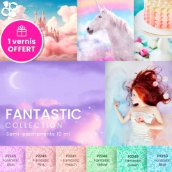 Set de 6 vernis semi-permanents FANTASTIC Collection | Purple Professional New