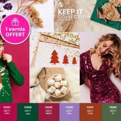 Set de 6 vernis semi-permanents KEEP IT Collection | Purple Professional Outlet