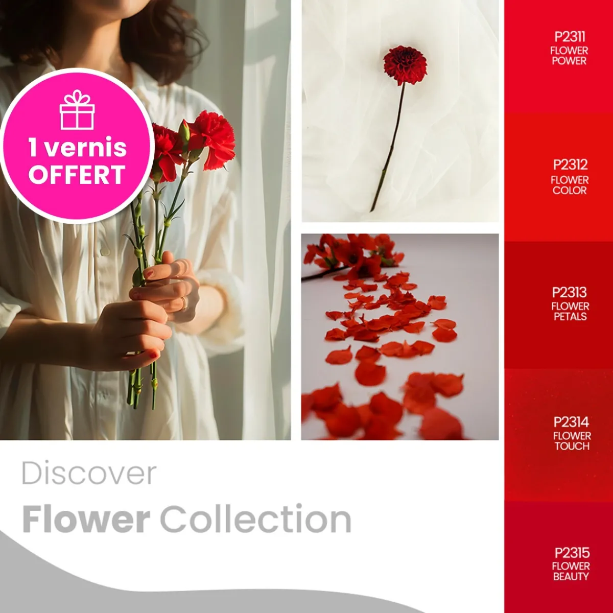 Set de 5 vernis semi-permanents FLOWER Collection | Purple Professional Best