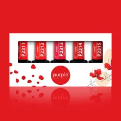 Set de 5 vernis semi-permanents FLOWER Collection | Purple Professional Best