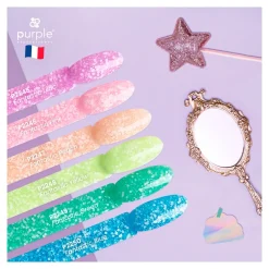 Set de 6 vernis semi-permanents FANTASTIC Collection | Purple Professional New