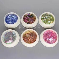 Set de Glitter flakes - 6 Pots | Fraise Nail Shop Hot