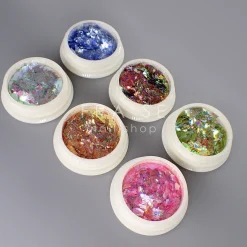 Set de Glitter flakes - 6 Pots | Fraise Nail Shop Hot