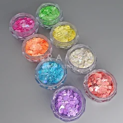 Set de Paillettes Sequins NÉON - 8 Pots | Fraise Nail Shop Hot