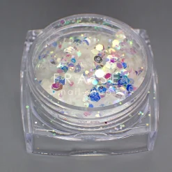 Set de Paillettes Sequins SNOW - 12 Pots | Fraise Nail Shop Fashion