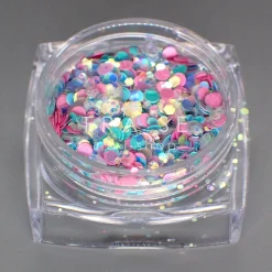 Set de Paillettes Sequins SNOW - 12 Pots | Fraise Nail Shop Fashion