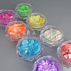 Set de Paillettes Sequins NÉON - 8 Pots | Fraise Nail Shop Hot