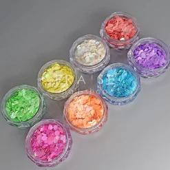 Set de Paillettes Sequins NÉON - 8 Pots | Fraise Nail Shop Hot