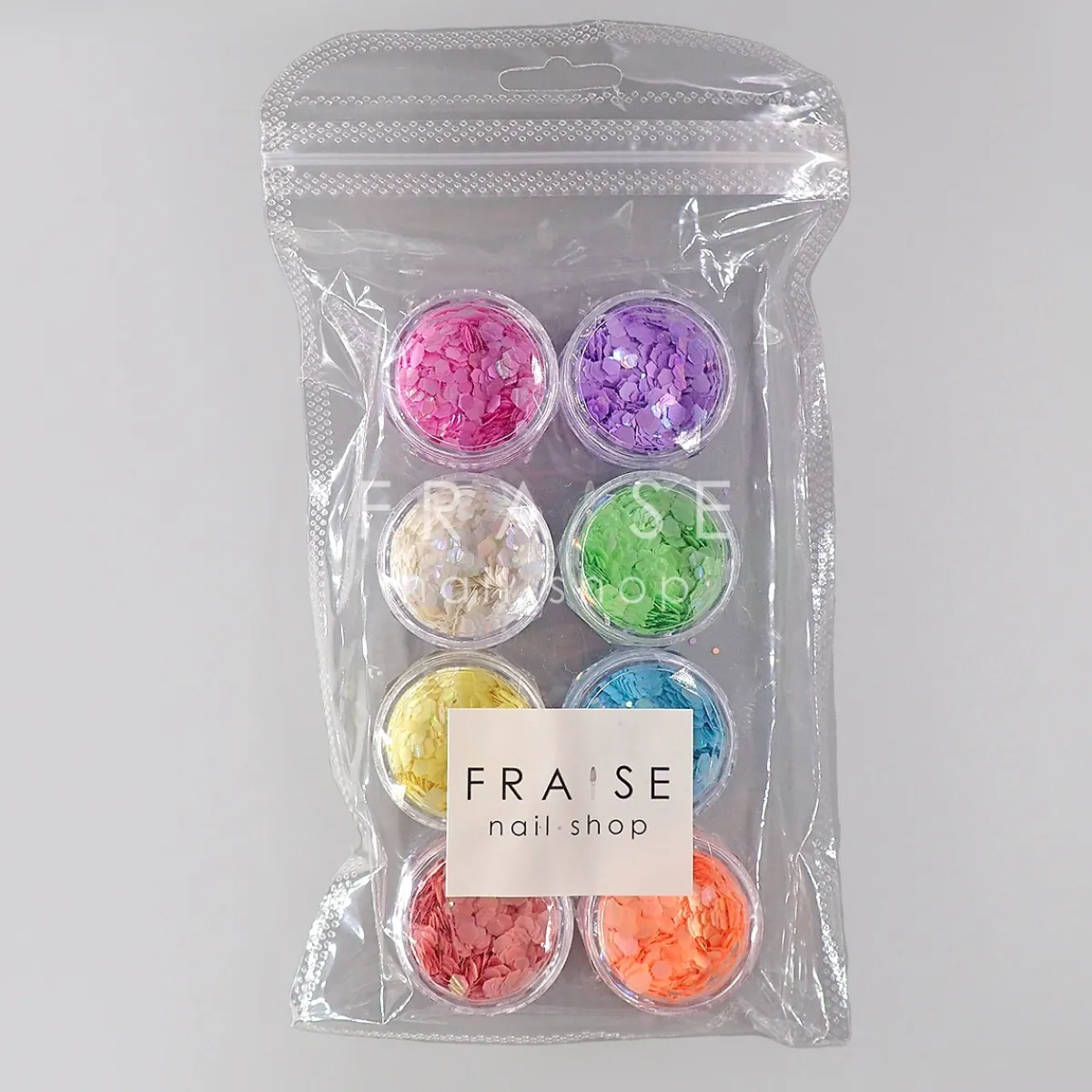Set de Paillettes Sequins NÉON - 8 Pots | Fraise Nail Shop Hot