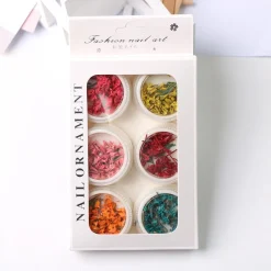 Set N°2 de Fleurs séchées pour Nail Art - 6 couleurs | Fraise Nail Shop Sale