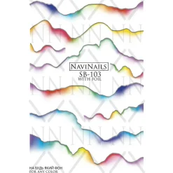 Sliders Water decals - SB-103 silver | NaviNails Hot