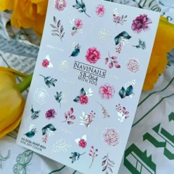 Sliders Water decals - SB-064 silver | NaviNails Fashion