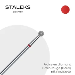 - Fraise en diamant forme Boule Grain Rouge 0,4 cm | Staleks Sale