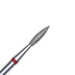 - Fraise en diamant forme Flamme Grain Rouge 0,21 x 0,8 cm | Staleks Hot