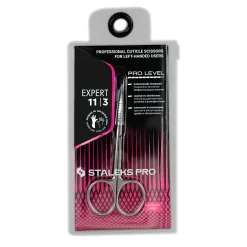 Pro - Ciseaux à cuticules Professionnels pour Gauchers EXPERT 11 Type 3 | Staleks New