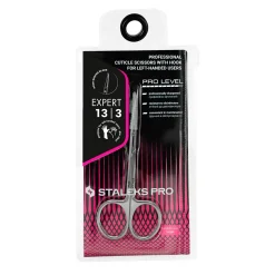 Pro - Ciseaux à cuticules Professionnels pointe crochet pour Gauchers EXPERT 13 Type 3 | Staleks Outlet