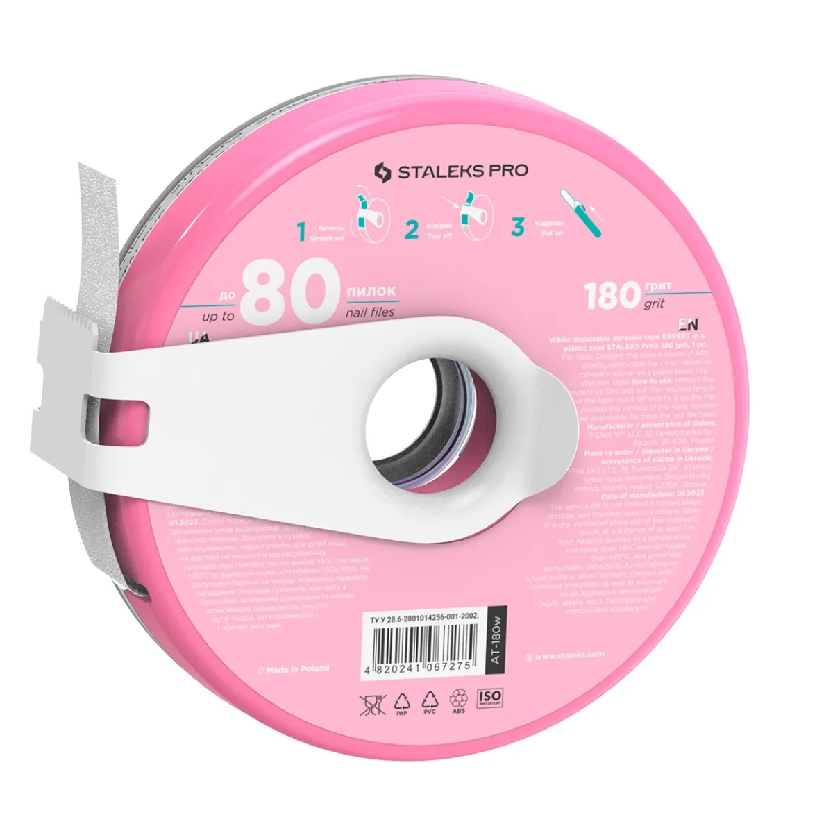 Pro - Lime-ruban adhésif en Bobine Grain 180 EXPERT Bobbinail | Staleks Hot