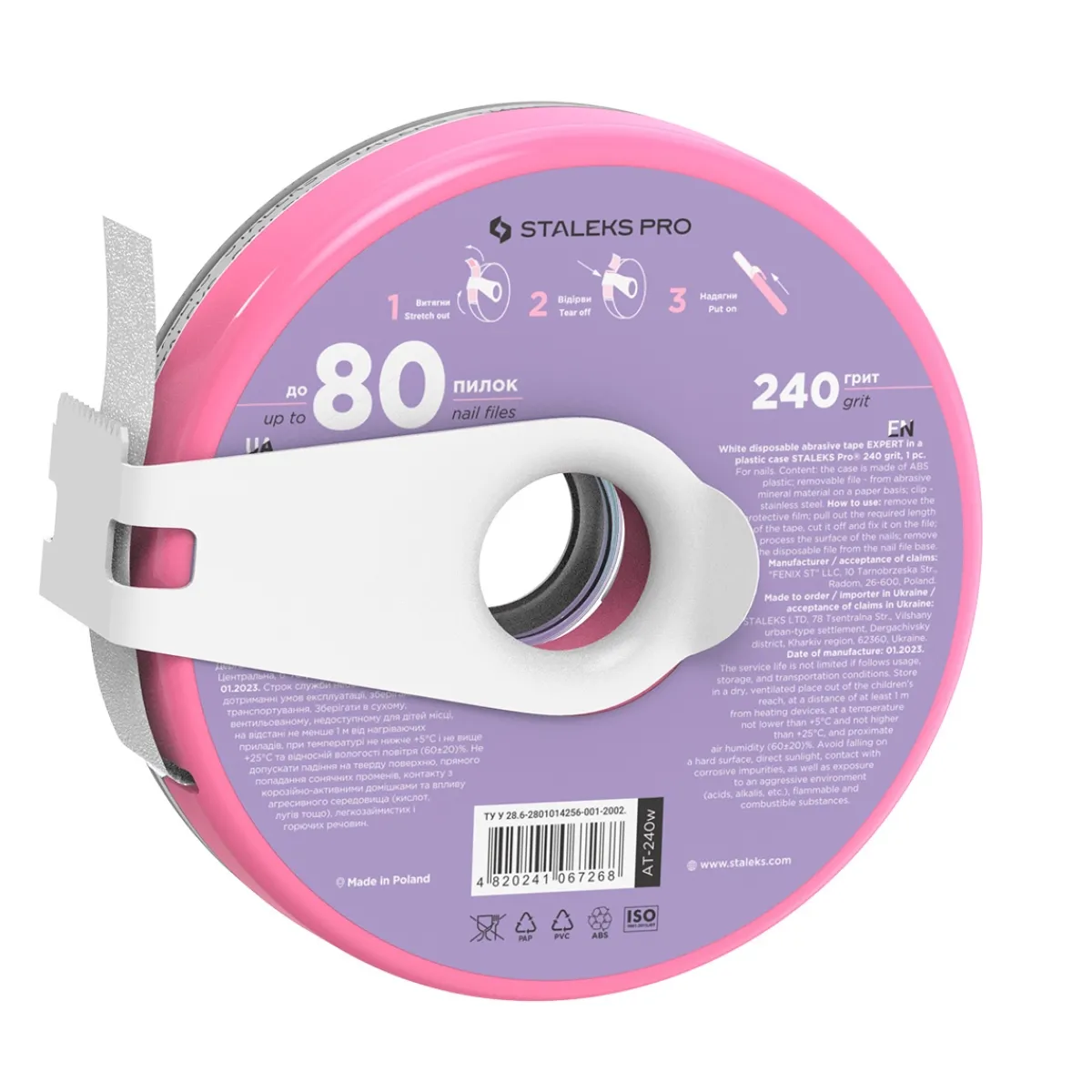 Pro - Lime-ruban adhésif en Bobine Grain 240 EXPERT Bobbinail | Staleks Clearance