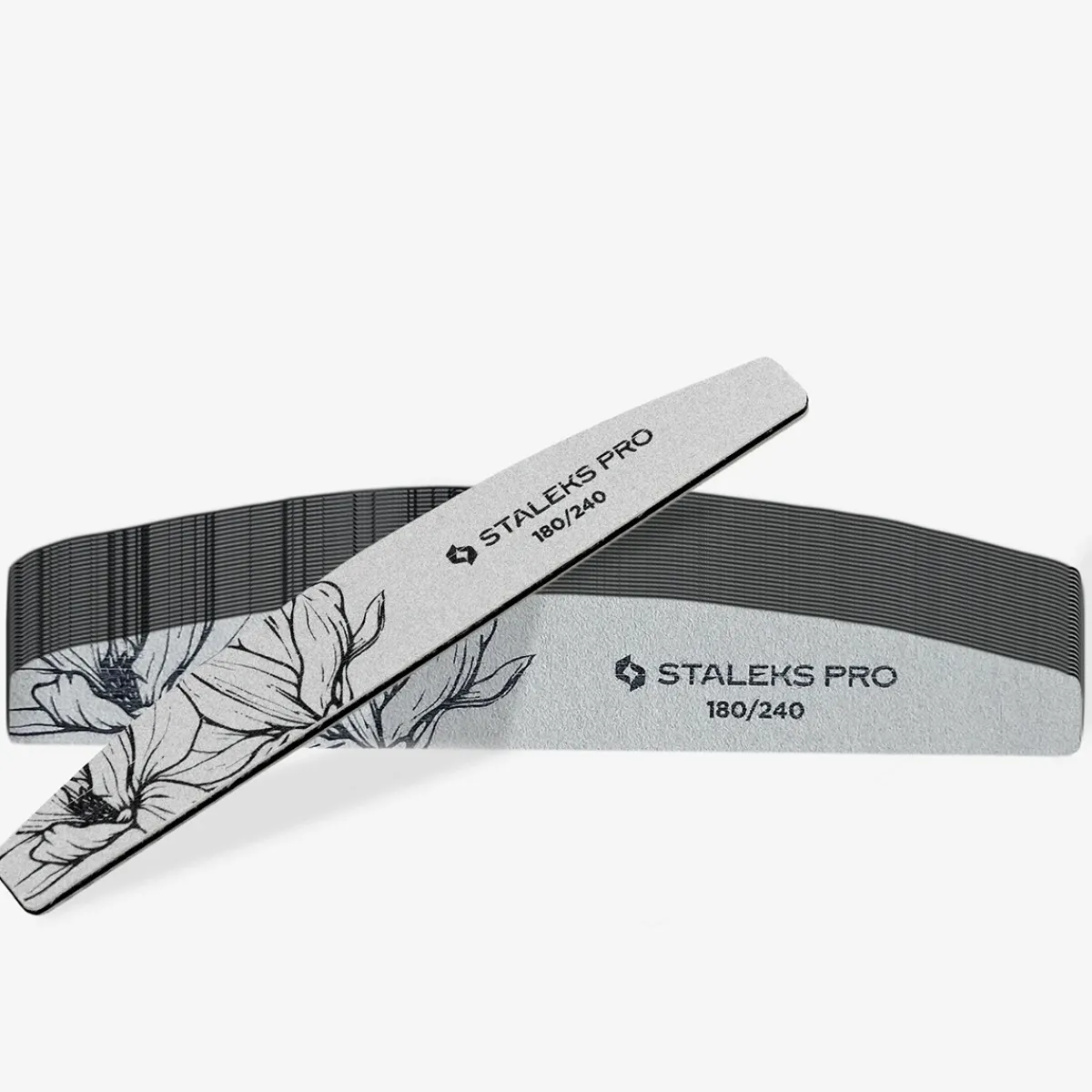 Pro - Limes minérales demi-lune EXPERT 40 grain 180/240 (25 pcs) | Staleks Discount