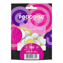 Pro - Limes Recharges base souple pour disque PODODISC L Grain 180 (50 pcs) | Staleks New