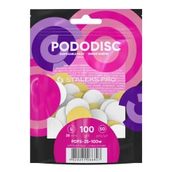 Pro - Limes Recharges base souple pour disque PODODISC L Grain 100 (50 pcs) | Staleks Fashion