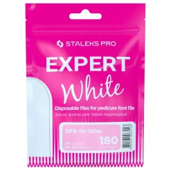 Pro - Limes Recharges Pédicure Blanches Grain 180 EXPERT 10 (30 pcs) | Staleks Best
