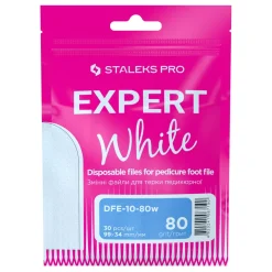 Pro - Limes Recharges Pédicure Blanches Grain 80 EXPERT 10 (30 pcs) | Staleks Sale