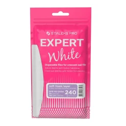 Pro - Limes Recharges adhésives avec mousse Grain 240 EXPERT 40 pour lime demi-lune (30 pcs) | Staleks Hot