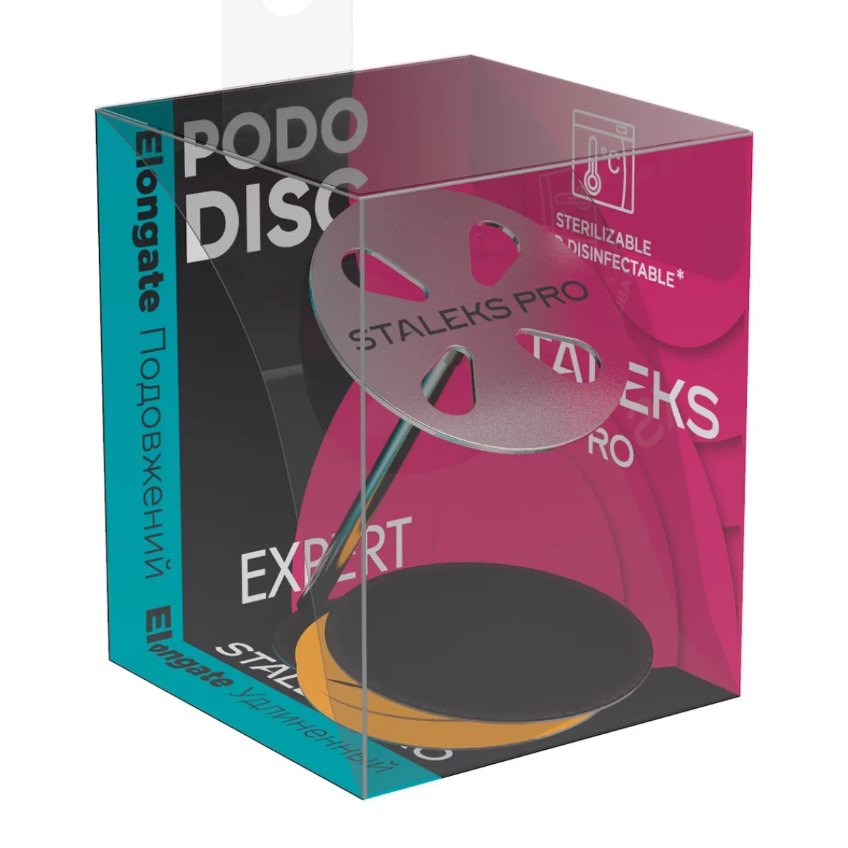 Pro - Set PODODISC : Disque Allongé L 25 mm + 5 limes grain 180 EXPERT | Staleks Outlet